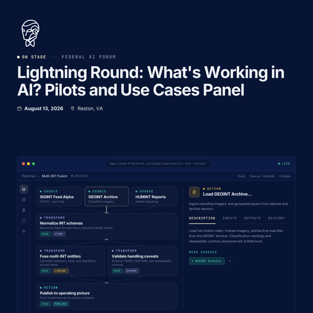 Federal AI Forum: What's Working in AI? Pilots and Use Cases Panel